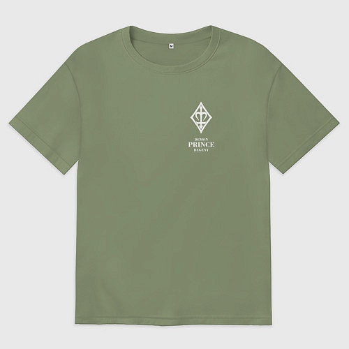 Мужская футболка оверсайз Cradle of Filth: Demon Prince Regent / Авокадо – фото 1