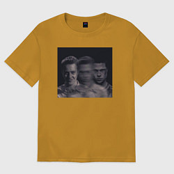 Футболка оверсайз мужская Тайлер Дёрден, цвет: горчичный