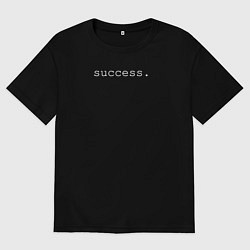 Футболка оверсайз мужская Success, цвет: черный