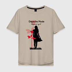 Мужская футболка оверсайз Depeche Mode - Happiest Girl Collage