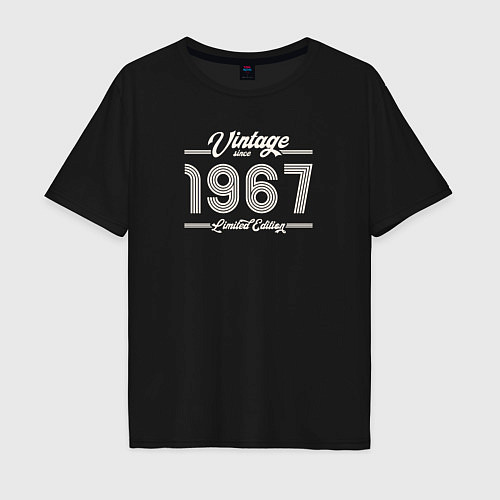 Мужская футболка оверсайз Лимитированный выпуск 1967 / Черный – фото 1