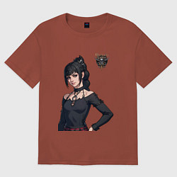 Футболка оверсайз мужская Shadowheart - балдурс гейт 3, цвет: кирпичный