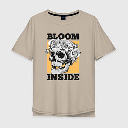 Мужская футболка оверсайз Bloom inside