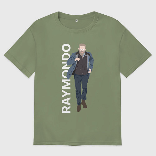 Мужская футболка оверсайз Рэймондо / Авокадо – фото 1