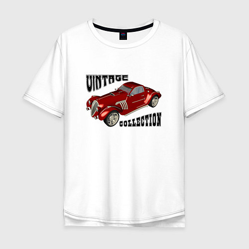 Мужская футболка оверсайз Винтажная коллекция / Белый – фото 1