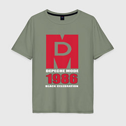 Мужская футболка оверсайз Depeche Mode - Black Celebration album merch