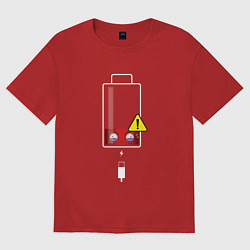 Мужская футболка оверсайз Почти разряжен