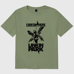 Мужская футболка оверсайз LP - hybrid theory