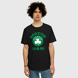 Футболка оверсайз мужская Boston Celtics 1986, цвет: черный — фото 2