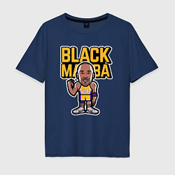 Футболка оверсайз мужская Kobe black mamba, цвет: тёмно-синий