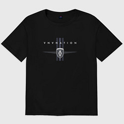 Футболка оверсайз мужская VNV Nation - a futurepop band, цвет: черный