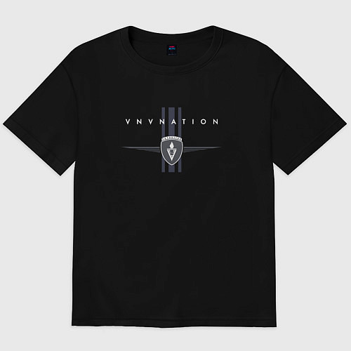 Мужская футболка оверсайз VNV Nation - a futurepop band / Черный – фото 1