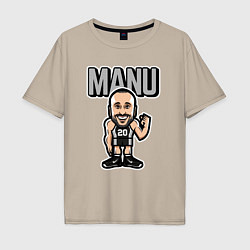 Мужская футболка оверсайз Manu