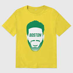Футболка оверсайз мужская Boston Tatum, цвет: желтый