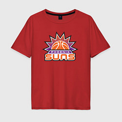 Футболка оверсайз мужская Phoenix Suns, цвет: красный