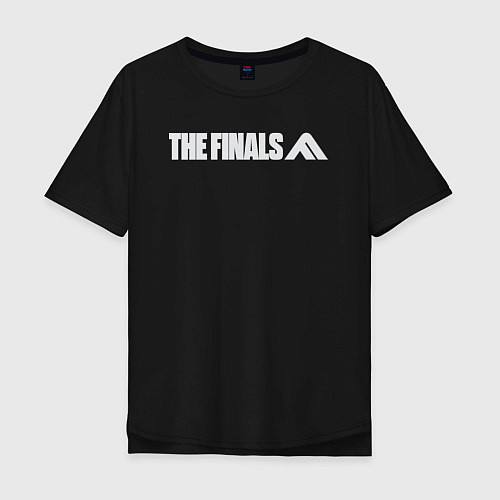 Мужская футболка оверсайз The finals logo / Черный – фото 1