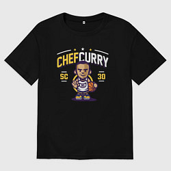 Футболка оверсайз мужская Шеф Карри, цвет: черный