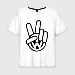 Мужская футболка оверсайз Volkswagen peace