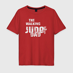 Футболка оверсайз мужская The walking judo dad, цвет: красный