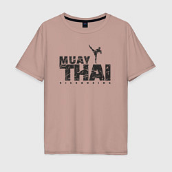 Мужская футболка оверсайз Kickboxing muay thai
