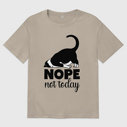 Мужская футболка оверсайз Nope - not today