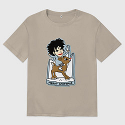 Футболка оверсайз мужская The Cure - Robert smith Merry Smithas, цвет: миндальный