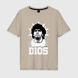 Мужская футболка оверсайз Dios Diego Maradona