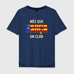 Футболка оверсайз мужская Barca club, цвет: тёмно-синий