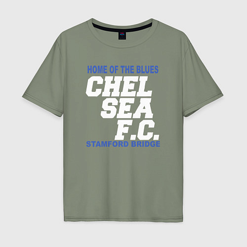 Мужская футболка оверсайз Chelsea Stamford Bridge / Авокадо – фото 1