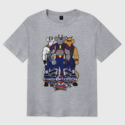 Мужская футболка оверсайз Мыши рокеры с марса - все