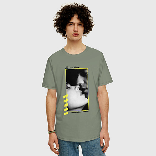 Мужская футболка оверсайз Depeche Mode a question of lust / Авокадо – фото 3