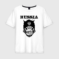 Мужская футболка оверсайз Russian gorilla