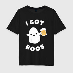 Футболка оверсайз мужская I got boos, цвет: черный