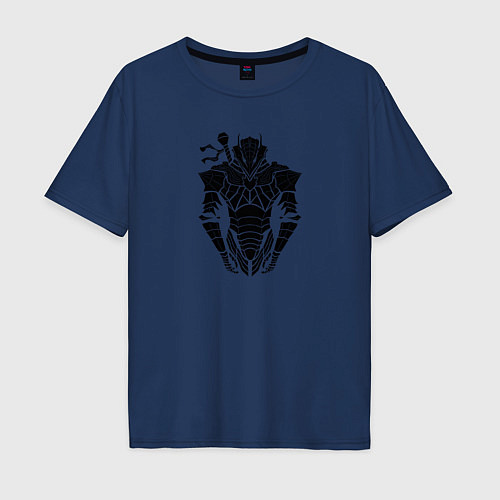 Мужская футболка оверсайз Berserker / Тёмно-синий – фото 1