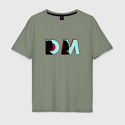 Мужская футболка оверсайз Depeche Mode - DM logo