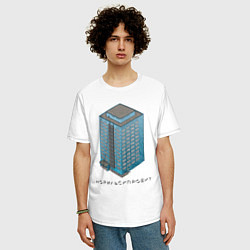 Футболка оверсайз мужская Норильскпроект, цвет: белый — фото 2