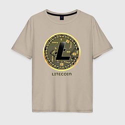 Мужская футболка оверсайз Litecoin крипта