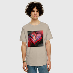 Футболка оверсайз мужская Hackney Diamonds - The Rolling Stones, цвет: миндальный — фото 2