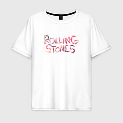 Мужская футболка оверсайз The Rolling Stones - logo