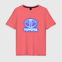 Мужская футболка оверсайз Toyota neon