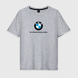 Мужская футболка оверсайз BMW the unlimited driving machine
