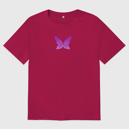 Мужская футболка оверсайз Mage Fern - Frieren / Маджента – фото 1