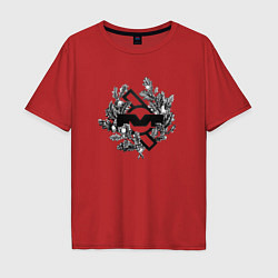 Мужская футболка оверсайз Depeche Mode - Mute records logo