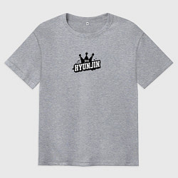 Футболка оверсайз мужская Hyunjin k-stars, цвет: меланж