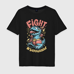 Мужская футболка оверсайз Fight Dark