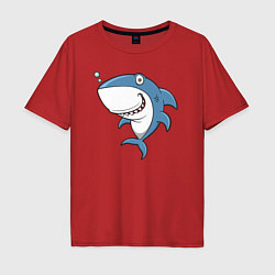 Мужская футболка оверсайз Cute shark