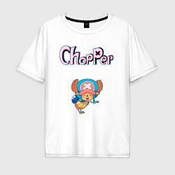 Мужская футболка оверсайз Чоппер доктор из аниме ван пис