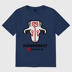 Футболка оверсайз мужская Juggernaut Dota 2, цвет: тёмно-синий