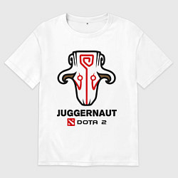 Футболка оверсайз мужская Juggernaut Dota 2, цвет: белый