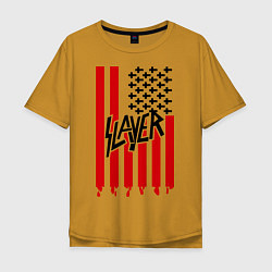 Мужская футболка оверсайз Slayer Flag